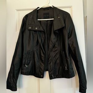 Women’s faux leather jacket size medium